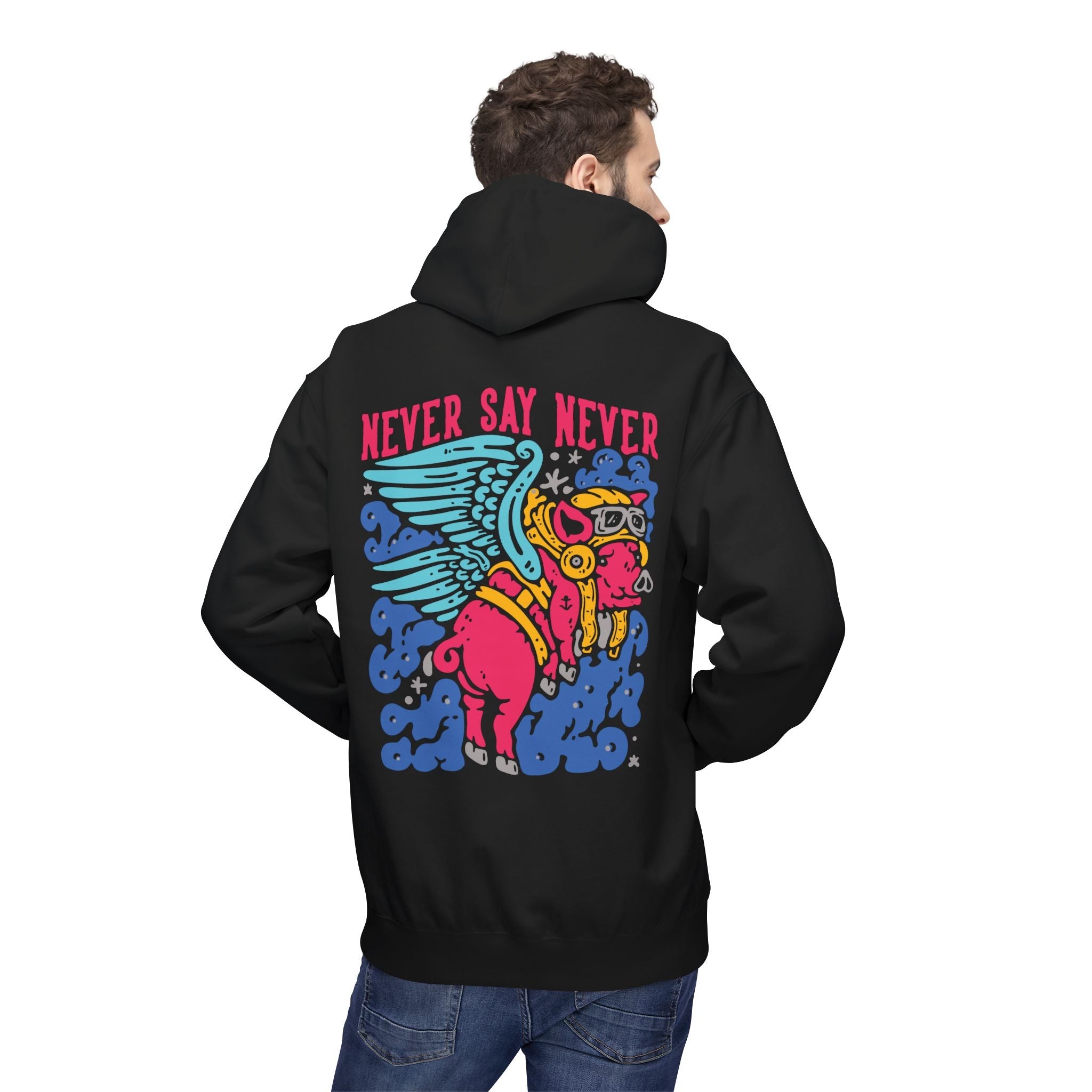 Never Say Never, Pigs Fly Unisex Hoodie