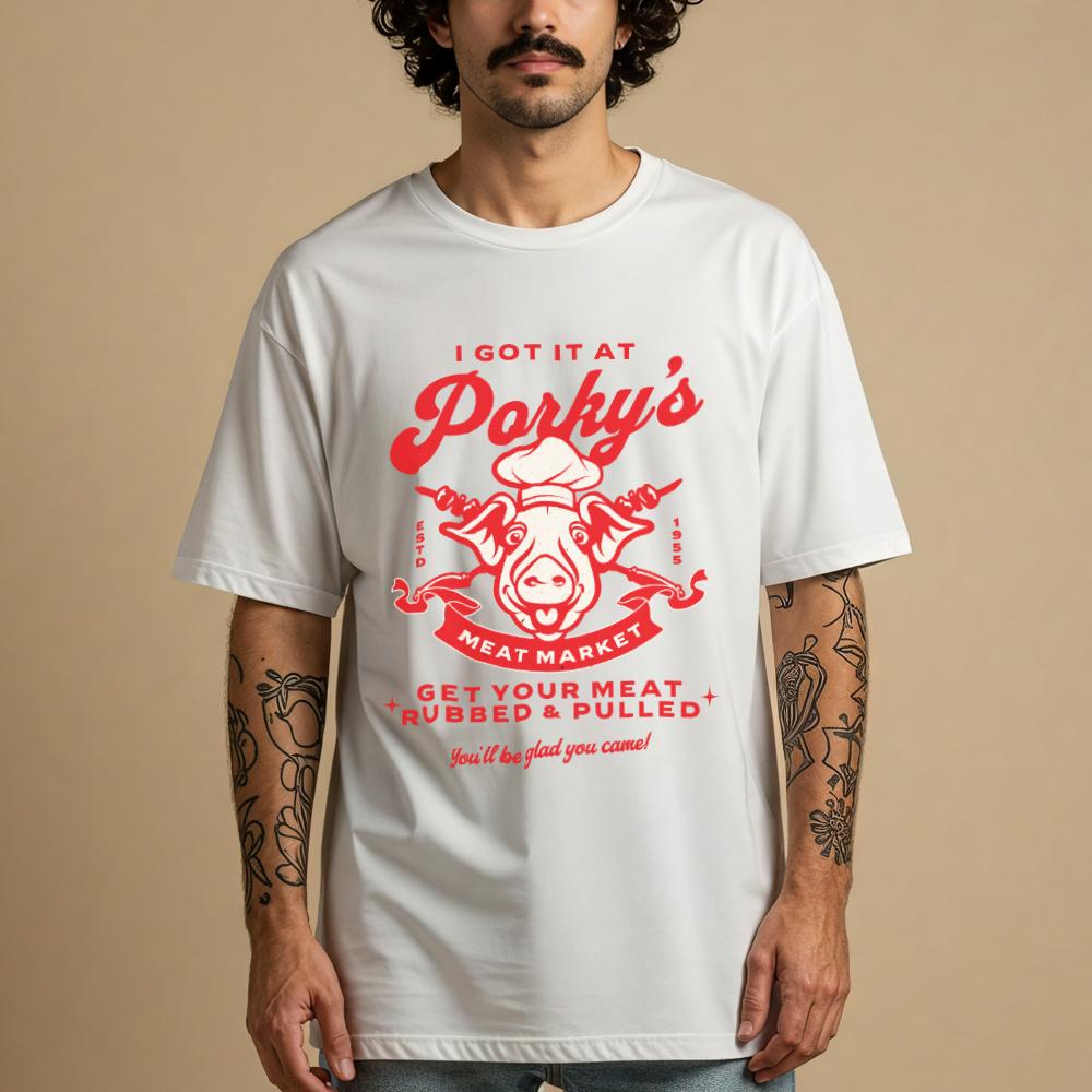 Porky's Meat Market Retro T-Shirt