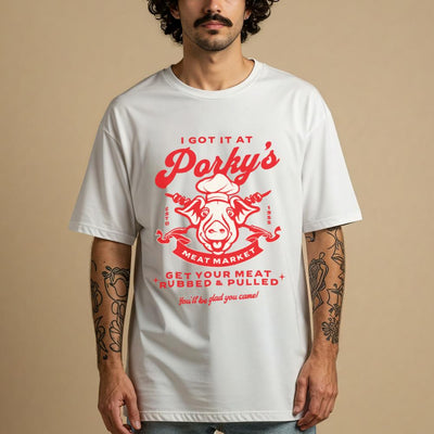 Porky's Meat Market Retro T-Shirt