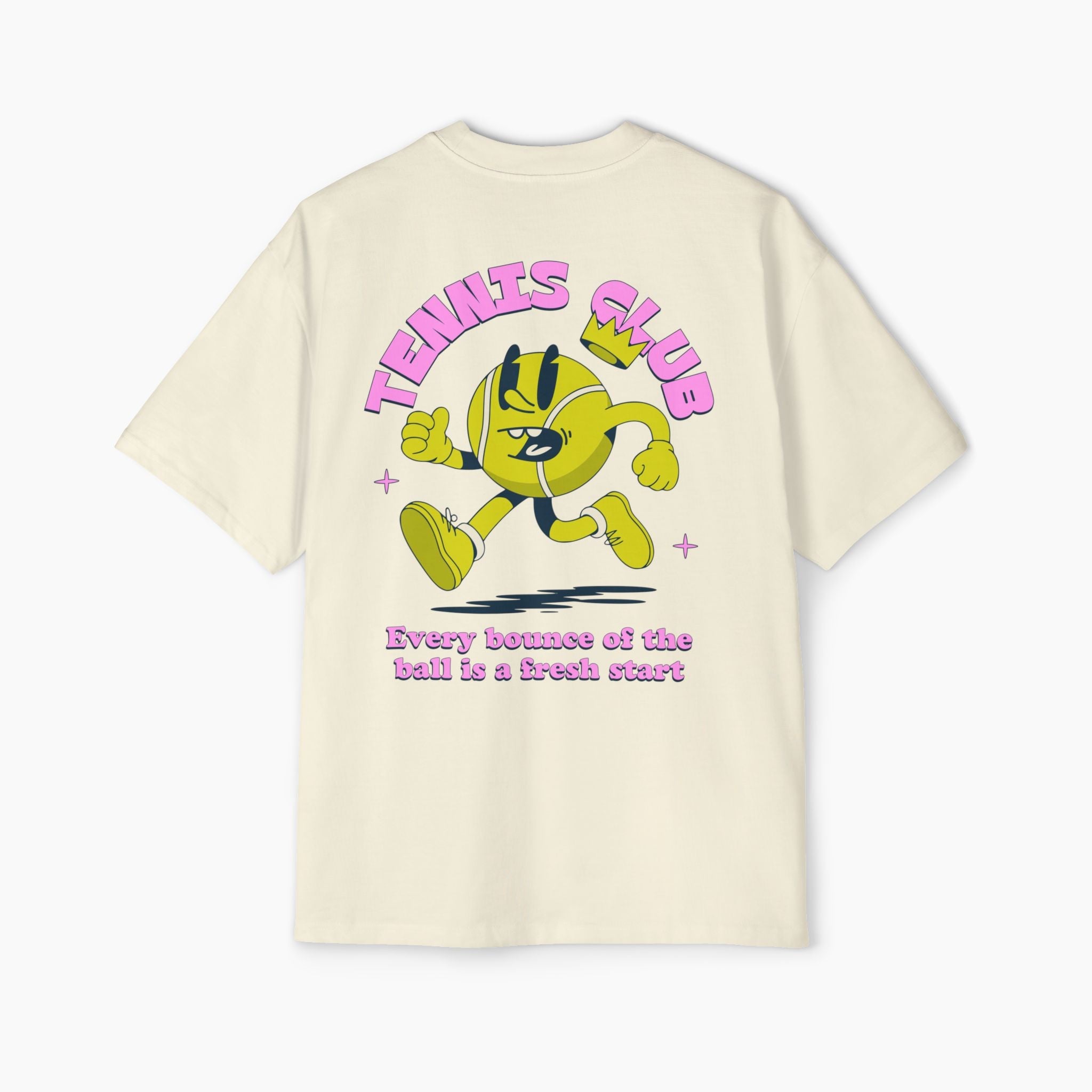 Retro Tennis Club Boxy Oversized Tee