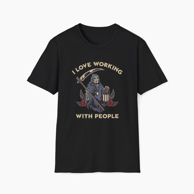 Slasher Loves Working With People T-Shirt