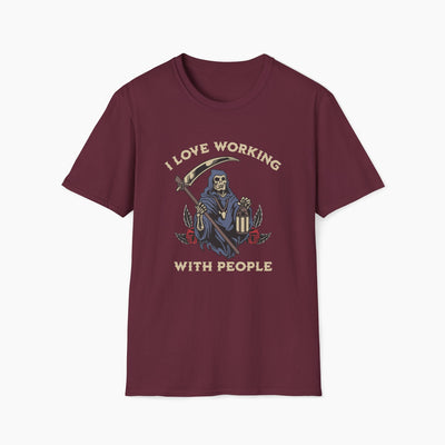 Slasher Loves Working With People T-Shirt