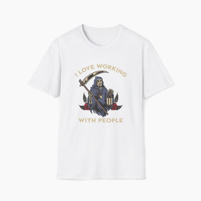Slasher Loves Working With People T-Shirt