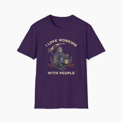 Slasher Loves Working With People T-Shirt