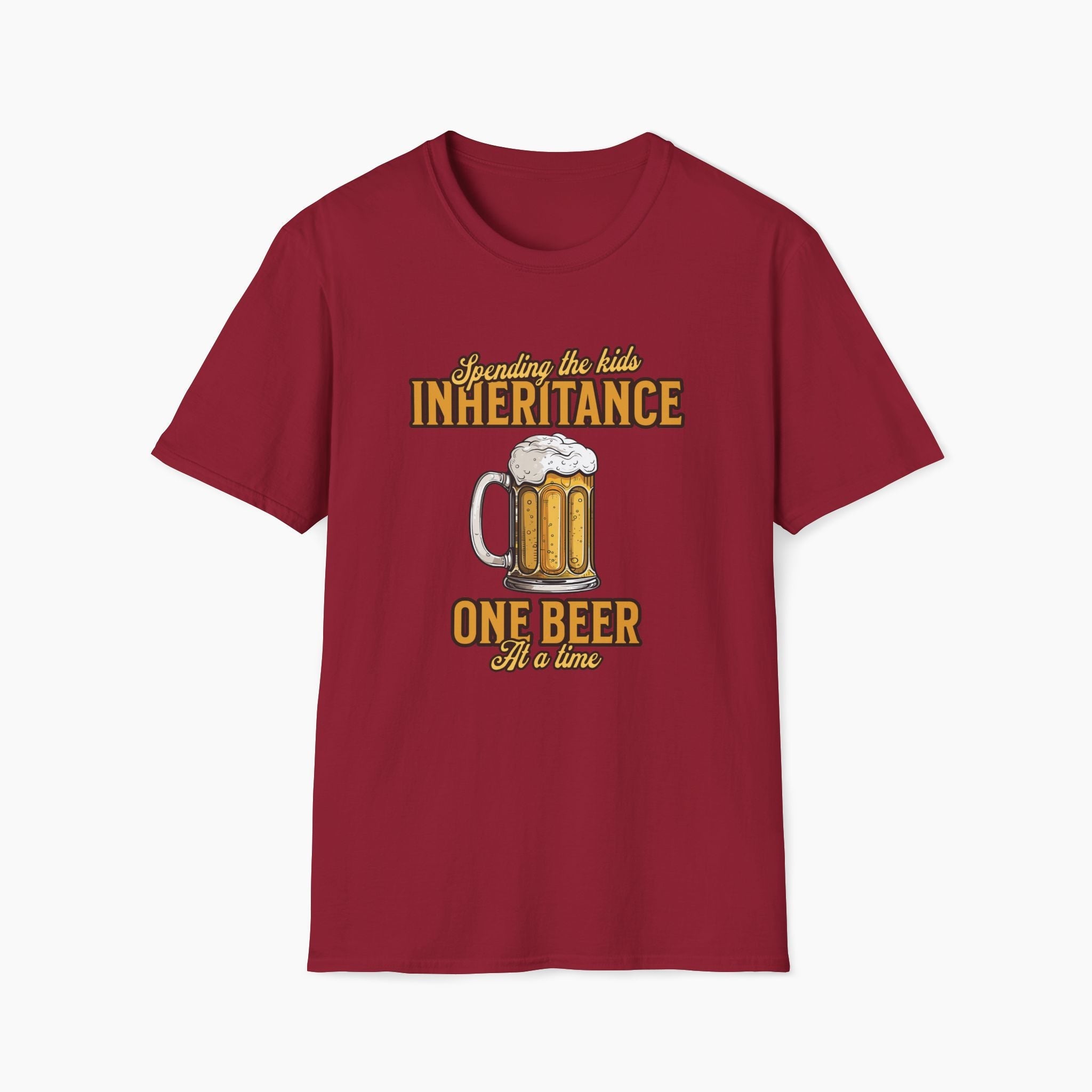 Spending The Kids Inheritance Beer T-Shirt