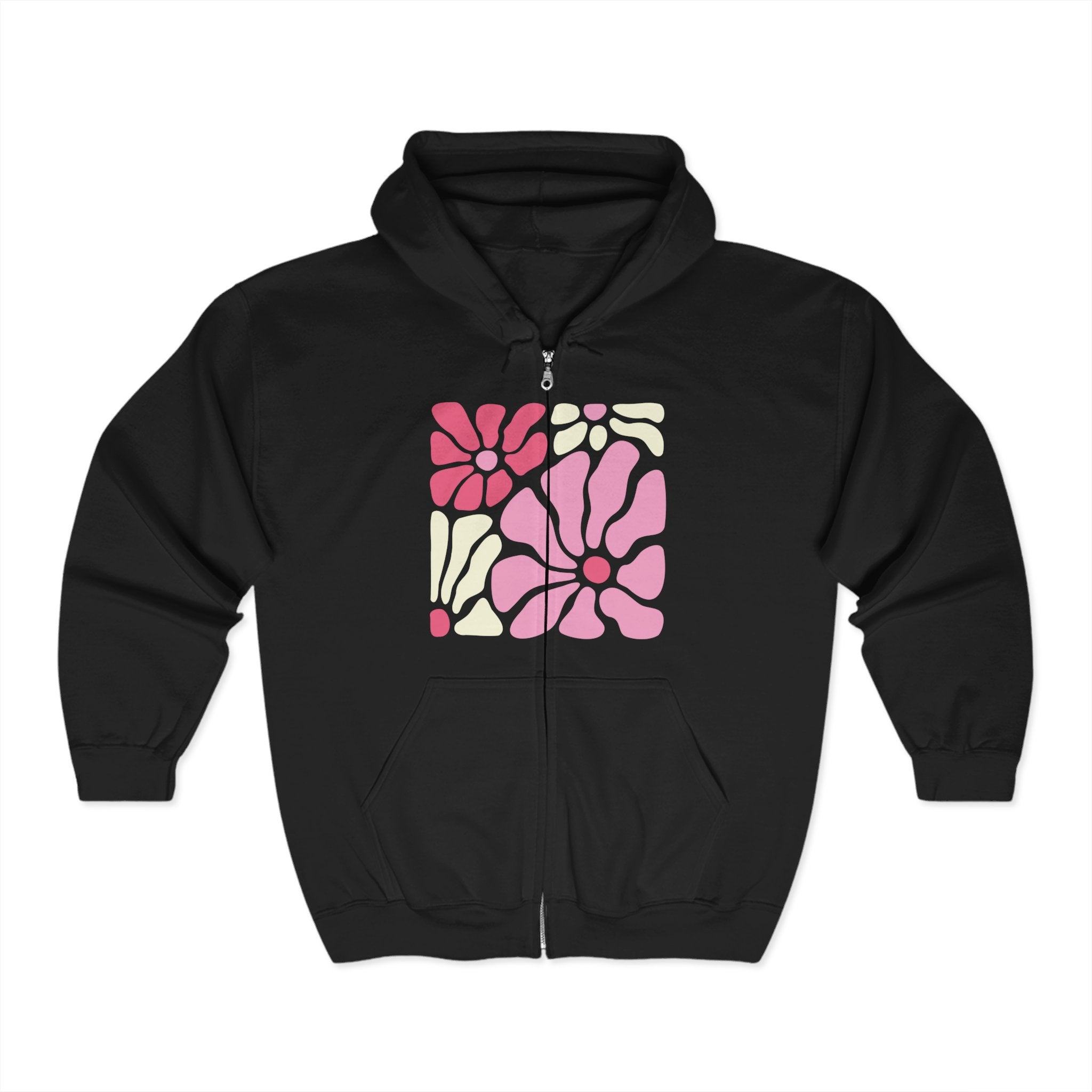 Stay Wild Flower Child Unisex Zip-Up Hoodie