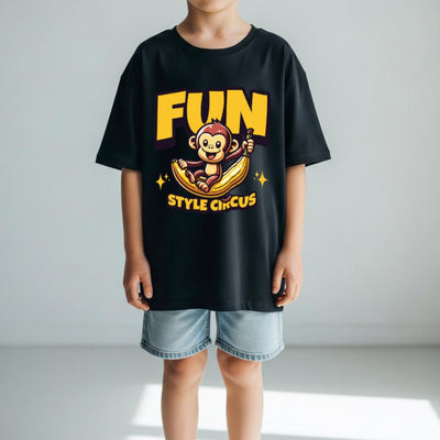 Style Circus Monkey Fun Kids T-Shirt