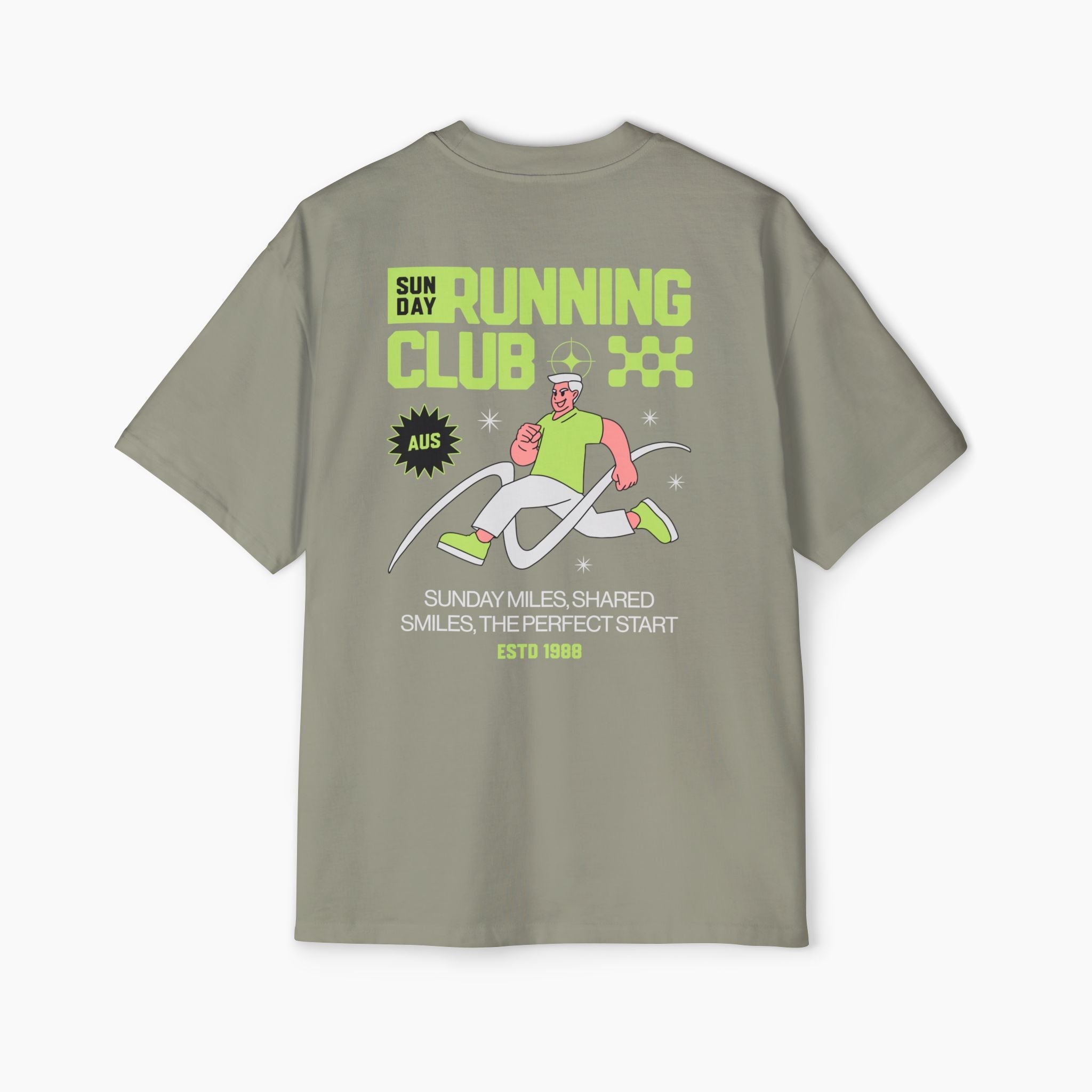 Sunday Running Club Boxy Oversized Tee