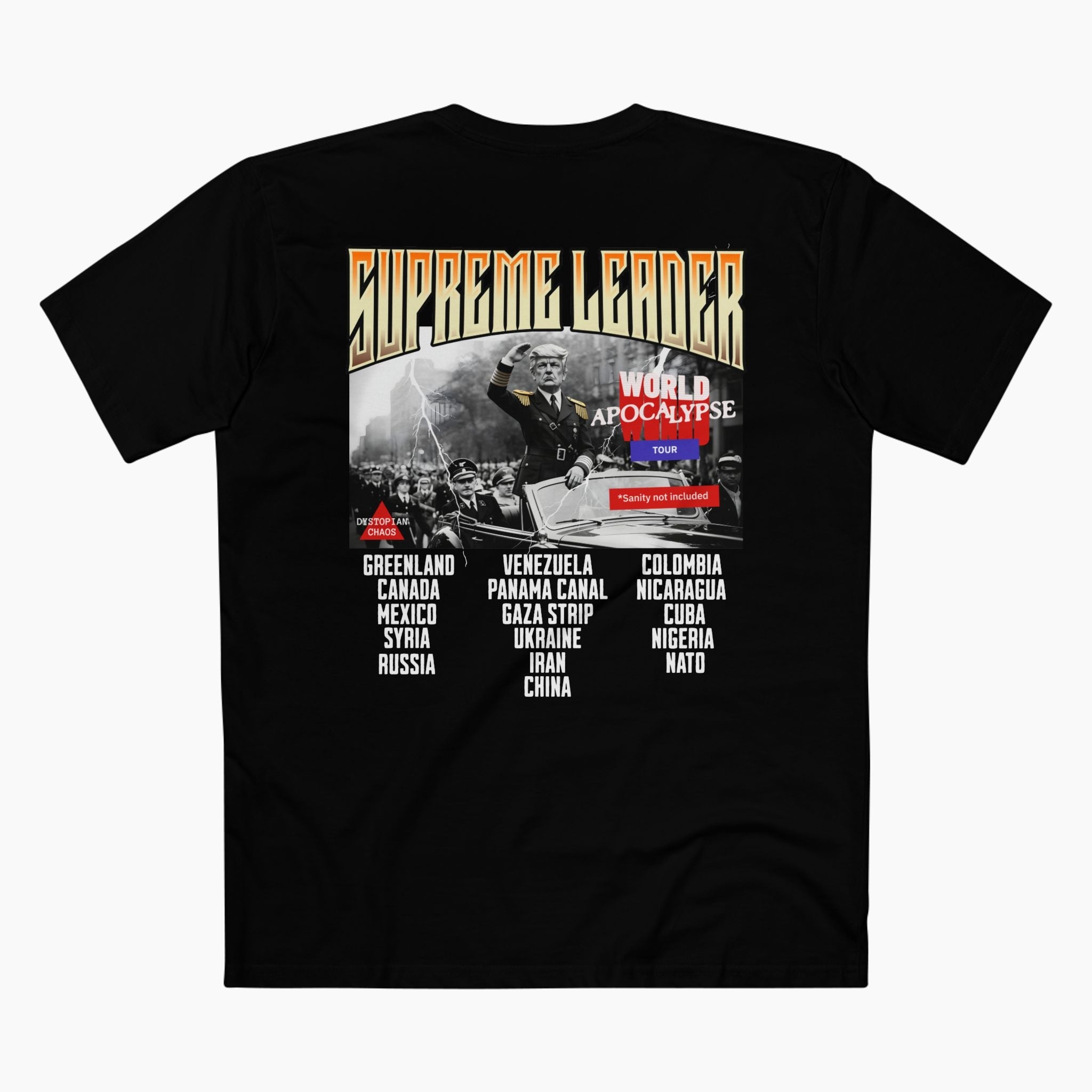 Supreme Leader Trump World Tour Unisex Staple Tee