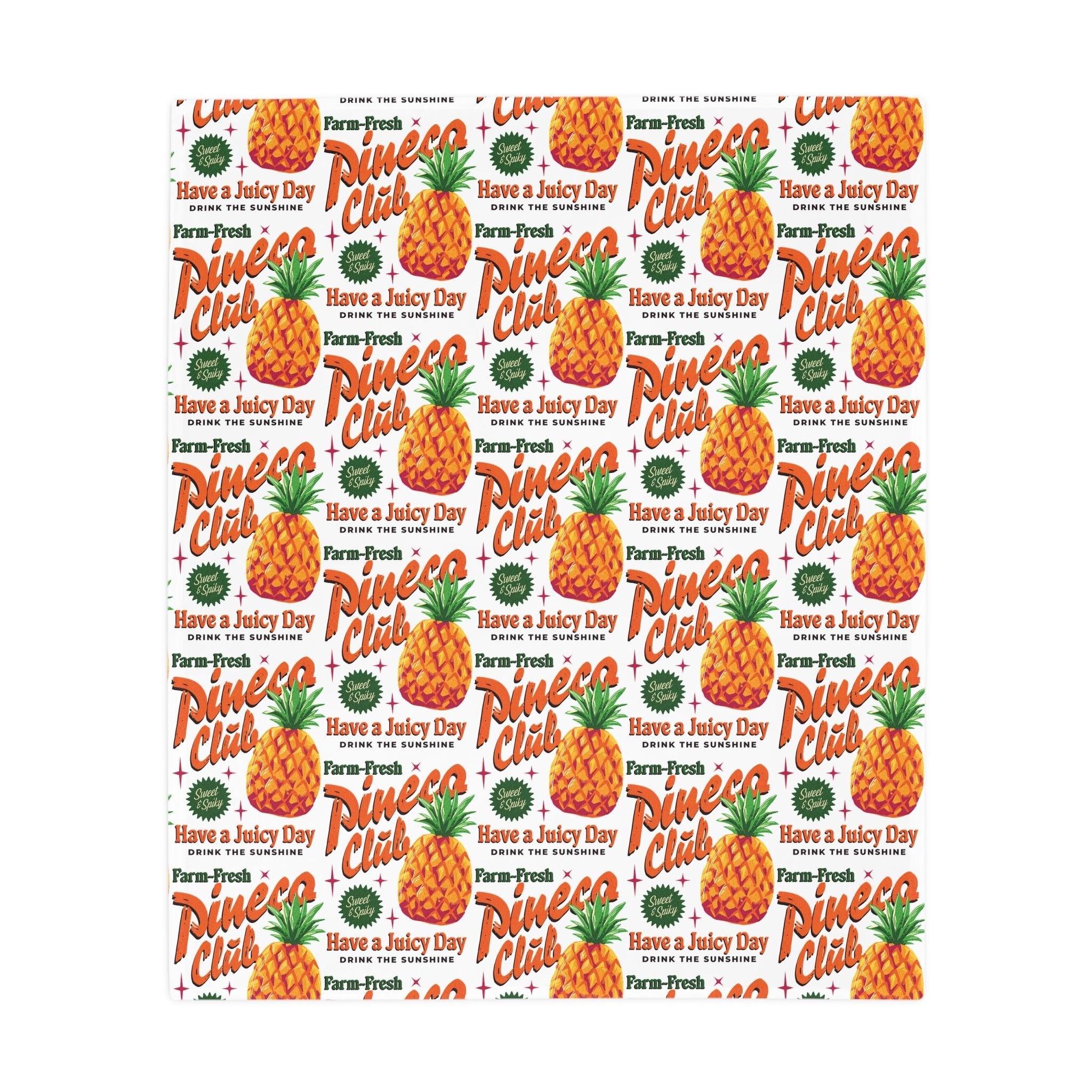 Sweet Pineapple Throw Blanket