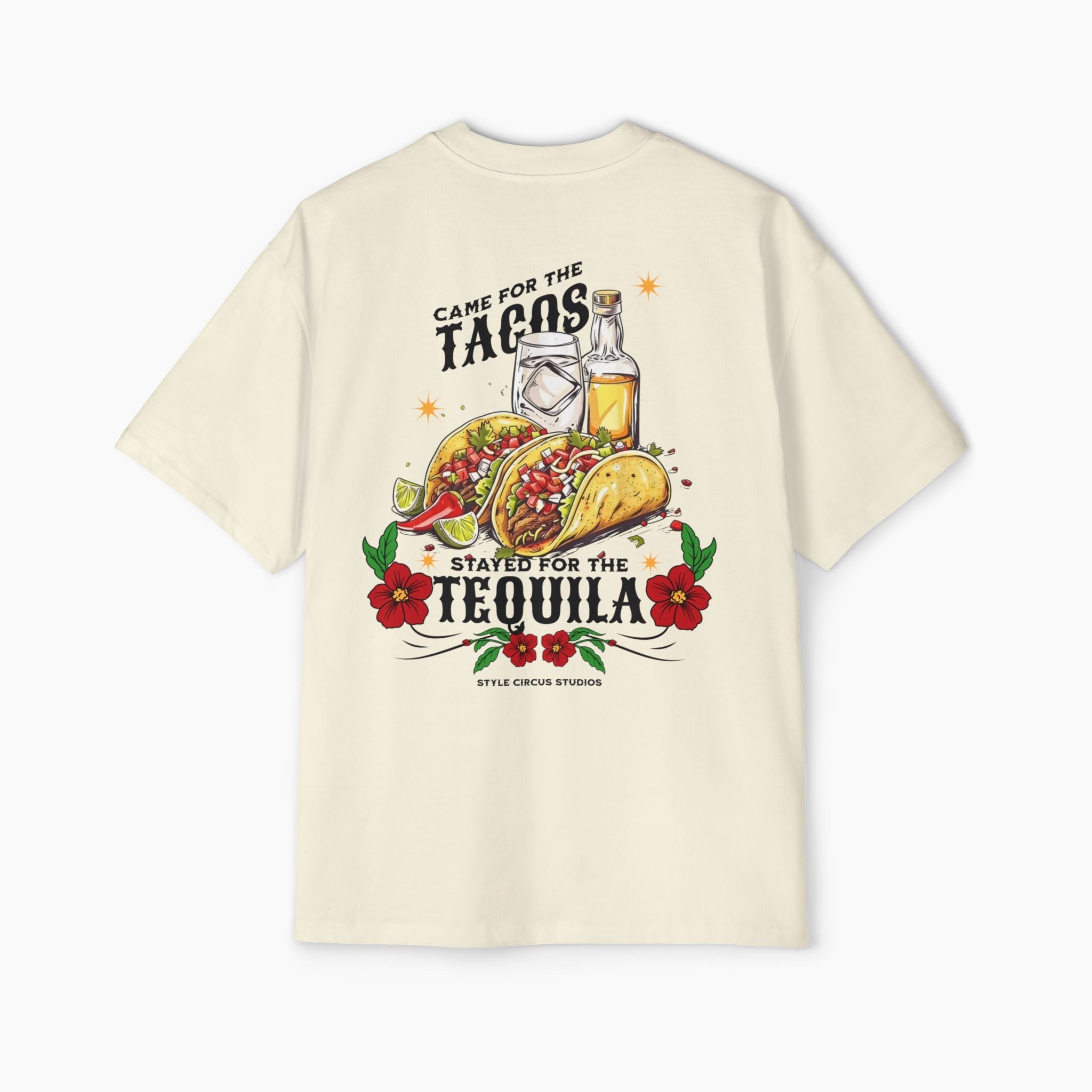 Tacos & Tequila Boxy Oversized Tee