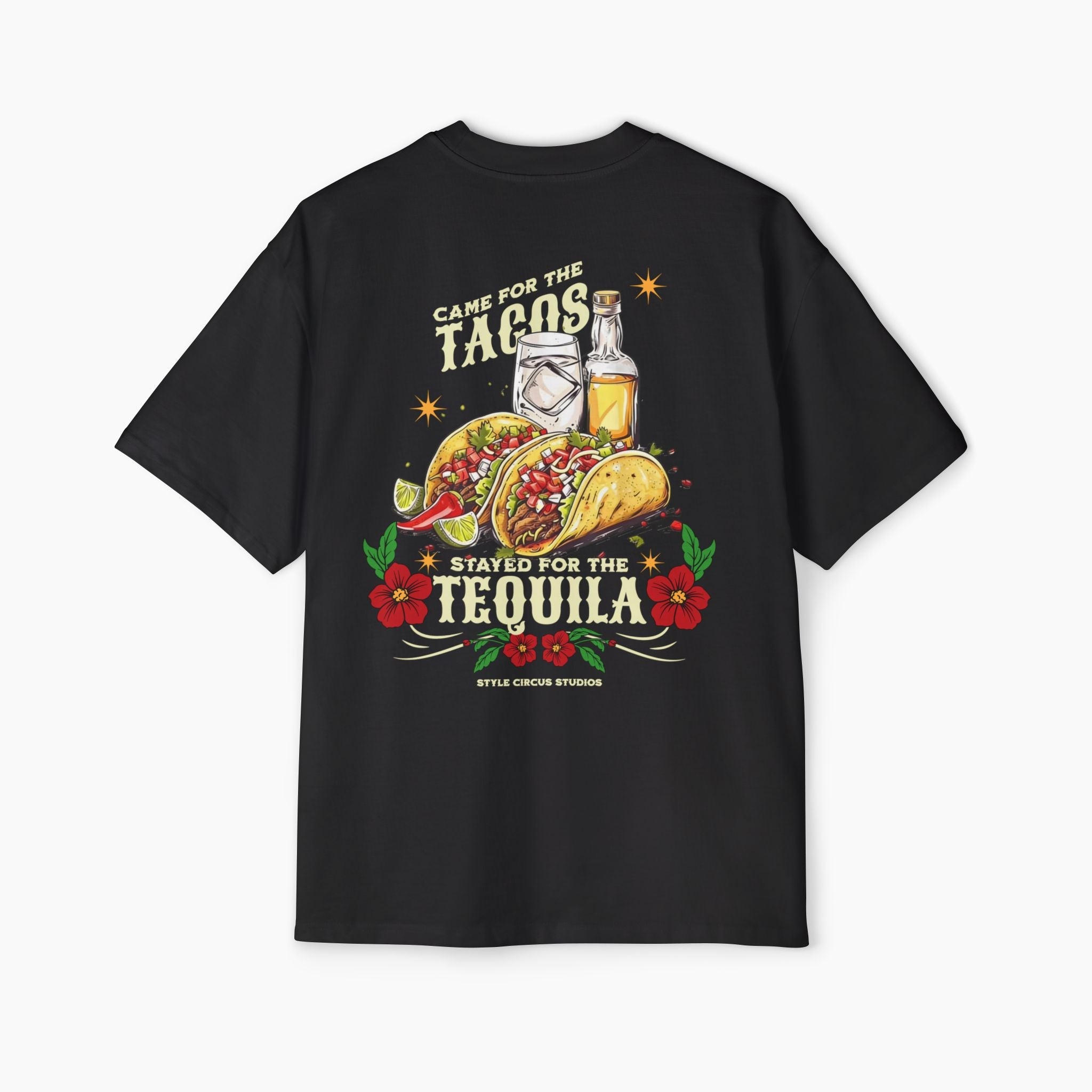 Tacos & Tequila Boxy Oversized Tee