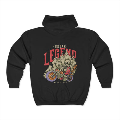 Urban Legend Unisex Zip-Up Hoodie
