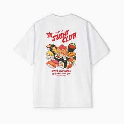 World Famous Sushi Club Boxy Oversized Tee